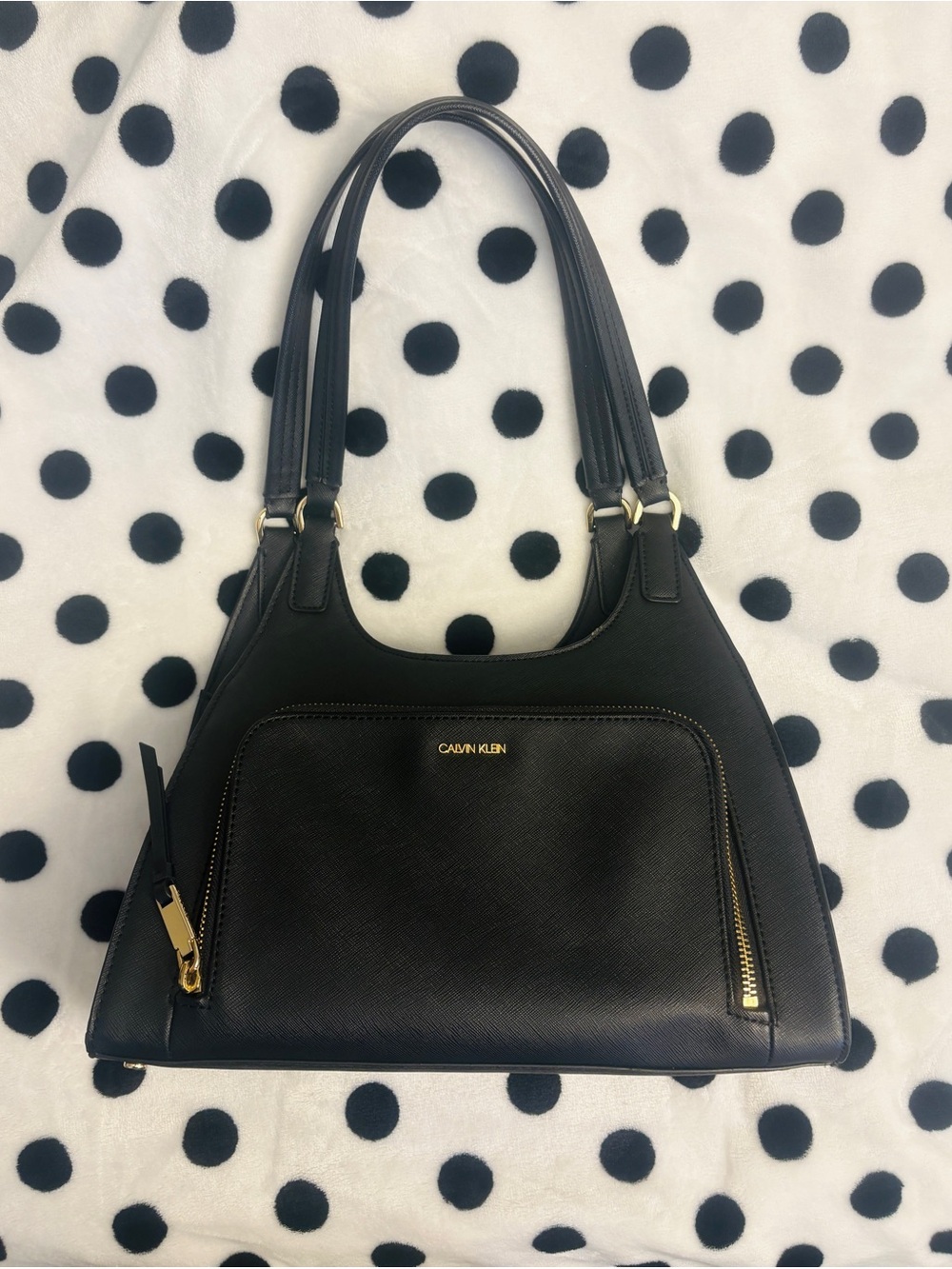 Calvin Klein Black structured Bag
